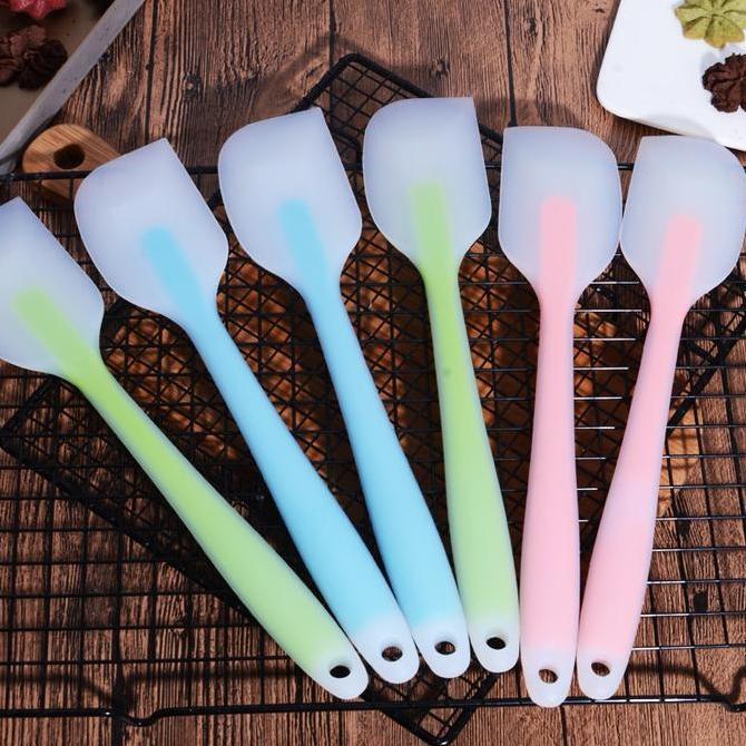 New- Spatula / Sodet Teflon Medium Solet Silicone Tahan Panas - 21 Cm - Food Grade Plastik Silikon K