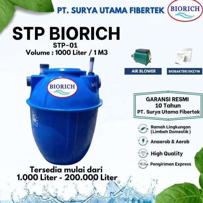 depama_t - ipal biotech, stp - ipal - wwtp biorich - pengolah limbah sistematis 1000 liter
