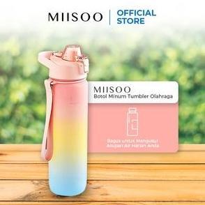 Botol Minum Tumbler Olahraga Sport Unik Botol Motivasi 1000ML Botol Penanda Gradient Gradasi