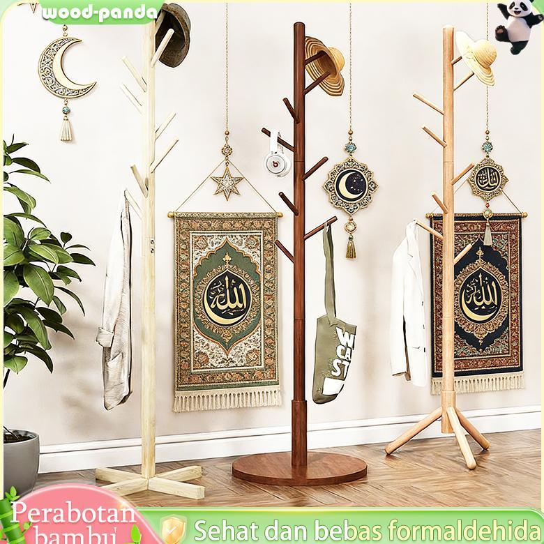 Gantungan Baju Gantungan Baju Bambu Gantungan Baju Berdiri Rak Pakaian Rak Gantungan Baju