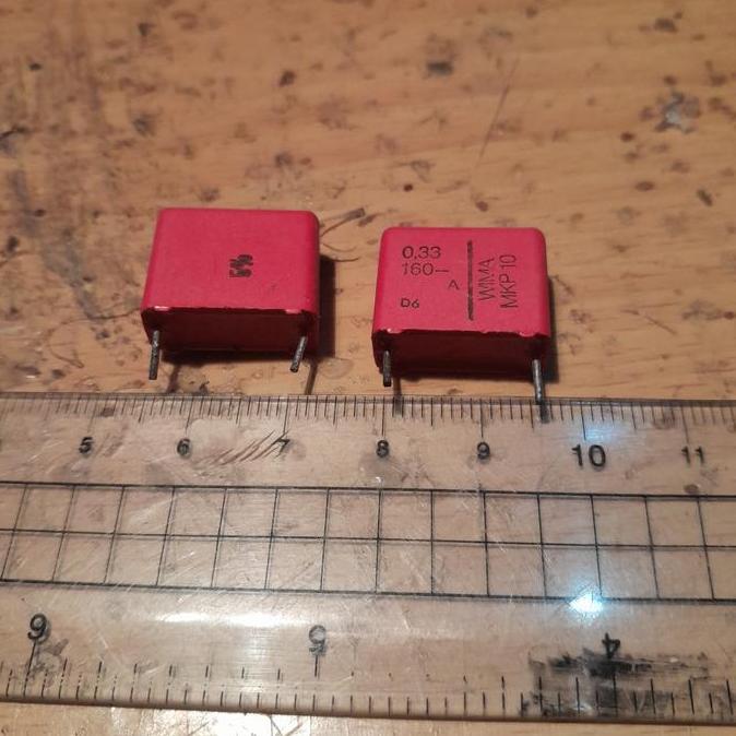 MKP10 0.33 0.33UF 330 N 330 NF  330NF 160V 330N 160V 0.33UF/160V WIMA ORIGINAL BBM27