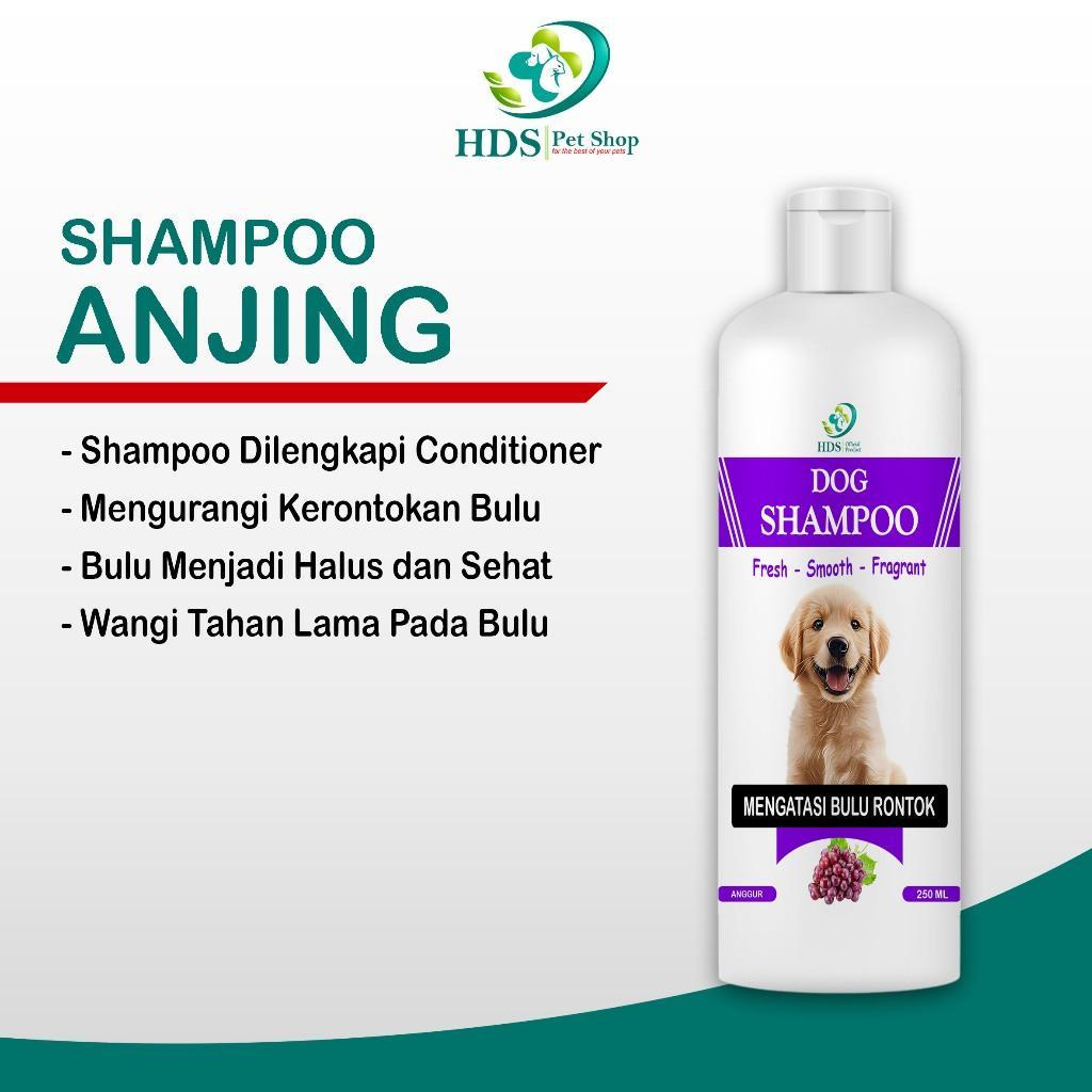 Sampo Anjing Anti Bulu Rontok Wangi Anggur