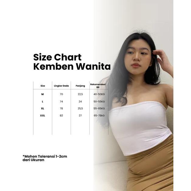 Super Deal Bosku Olshop - Tengtop Kemben Crop Tanpa Tali Bahan Spandek Halus Bisa Melar