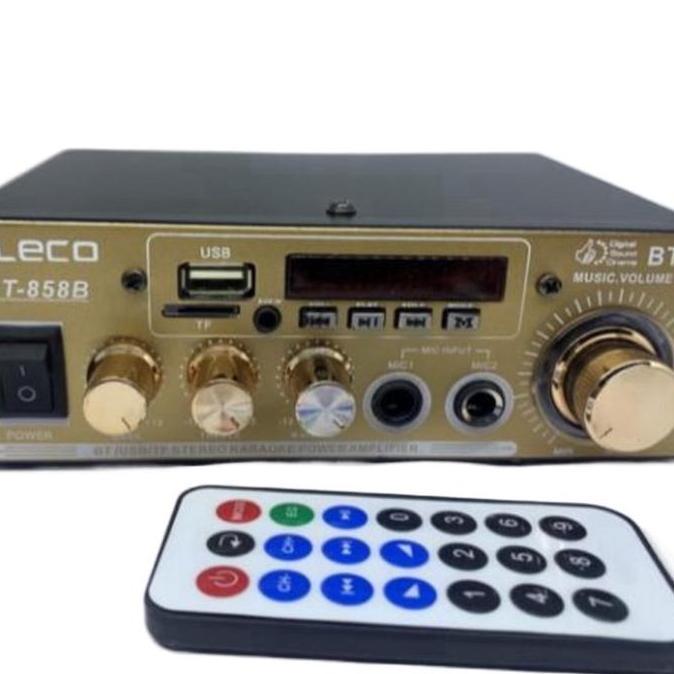 Amplifier Bluetooth Fleco BT-858B Power Ampli Karaoke Fleco F-858B