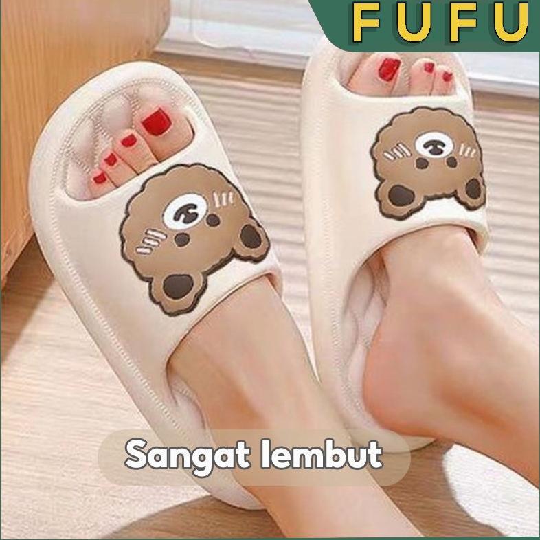 BIG PROMO FUFU Sandal beruang / sandal slop / sandal rumah