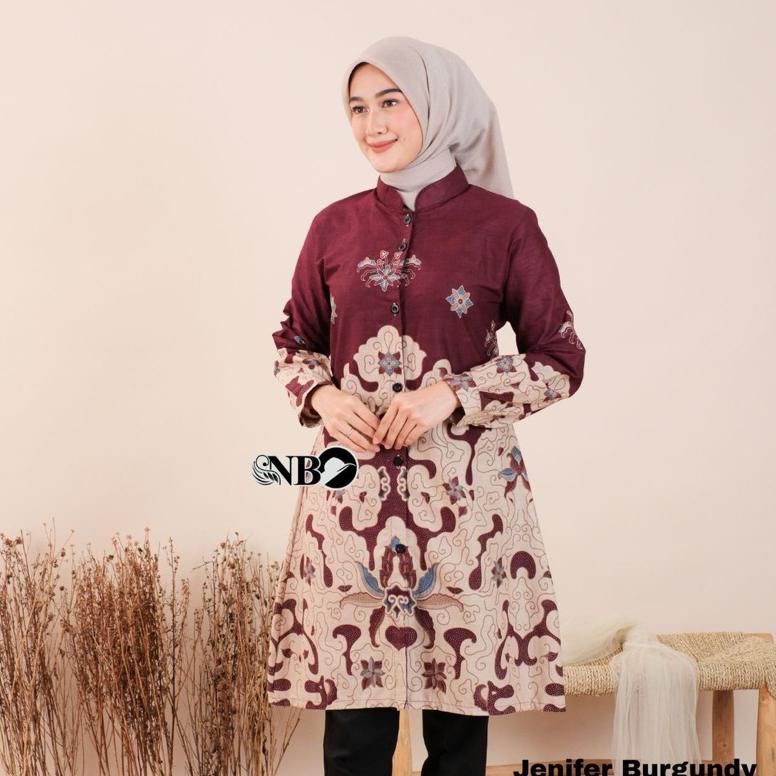 HOT DEALS Tunik Batik Wanita Modern Atasan Baju Batik Wanita Drees Batik Wanita Premium