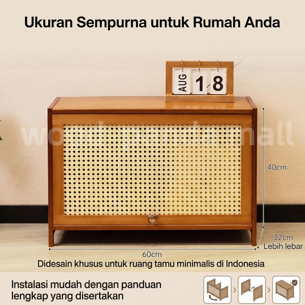 ORIGINAL MEJA TV KAYU LEMARI TV KAYU LEMARI TV MINIMALIS MODERN MODERN TERBARU  LEMARI TV 80/60CM