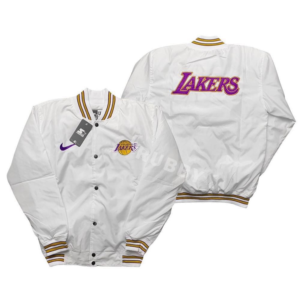 Best Seller Rubby Jacket  Bomber Varsity Baseball Bordir  Casual Vintage Laker'S Series Original Pre