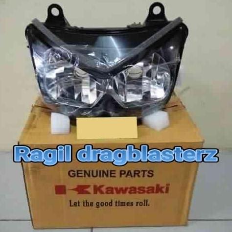 reflektor headlamp ninja 250 r karbu orinal kawasaki
