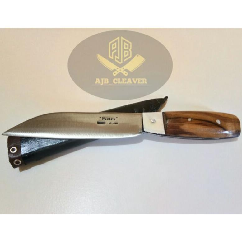 NEW PRODUCT Pisau Dapur Streep Kayu Jati + Sarung Kalap