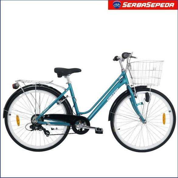 HARGA DISC - United TC 3650I Sepeda Keranjang / City Bike 26 Inci Frame Alloy Internal Cable Routing