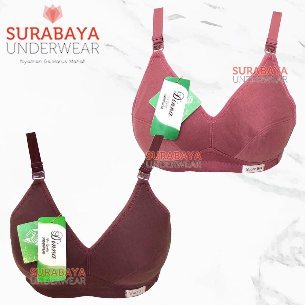 OFFICIAL SPORT BRA KATUN NYAMAN BUAT SEHARI HARI SIZE BESAR MERK DN (SIZE 34-46)