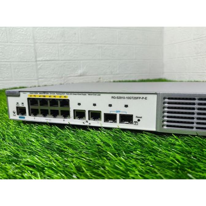 Switch Ruijie RG-S2910-10GT2SFP-P-E dan XS-S1960-10GT2SFP-P-H 8Port Gbe POE+ Managed - MINUS