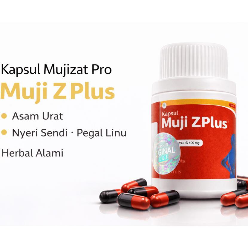 Kapsul Mujizat Herbal Redakan Asam Urat Nyeri Sendi Pegal Linu Muji Z Plus Original