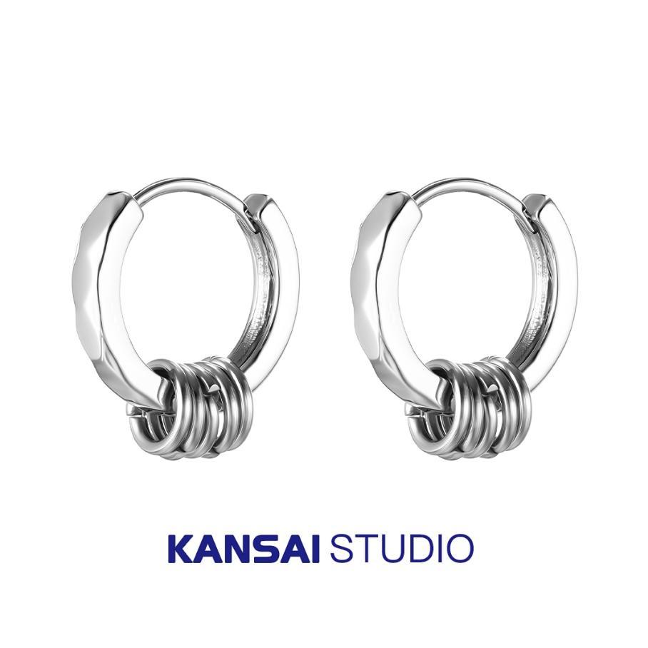 Kansai Anting Bulat Kecil Bergaya Hip-Hop Untuk Pria Dan Wanita