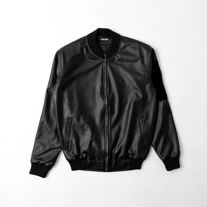 HOT DEALS Jaket Kulit Bomber Viena Casual Jacket bomber kulit pria wanita Jaket Bomber Pria Jaket Ku
