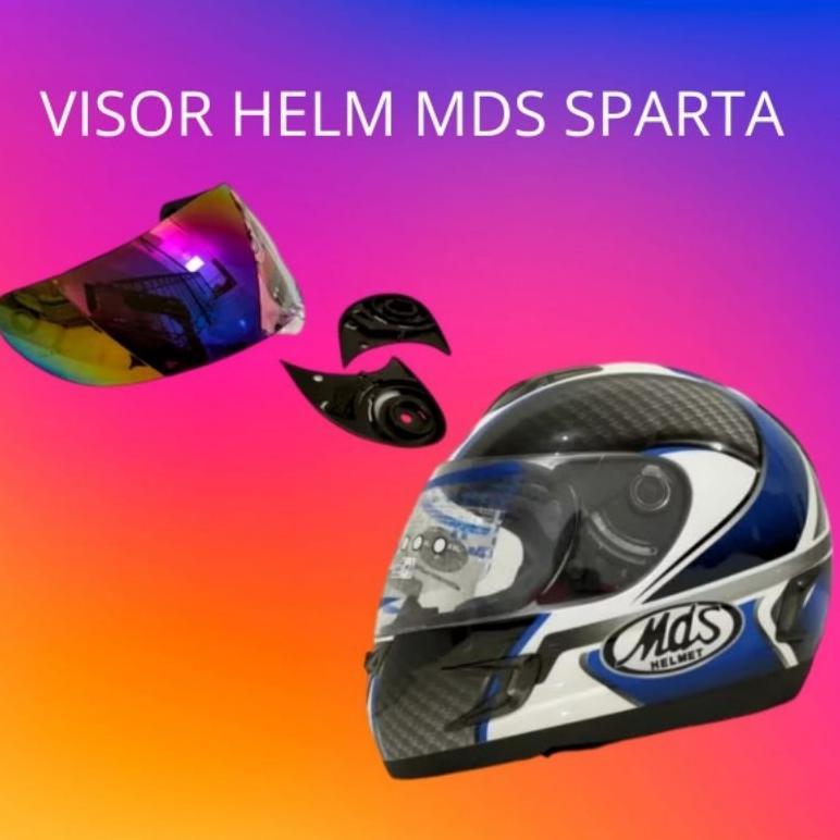 kaca helm MDS sparta full face + rachet visor helmet