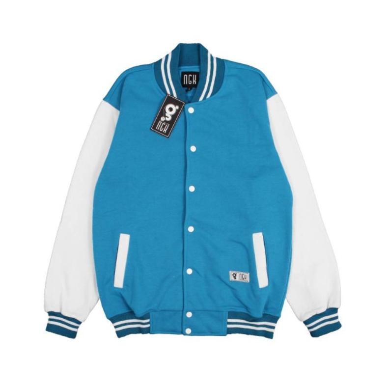 BESTPROMO Jaket Varsity Polos Pria Wanita Jacket Baseball Distro Original