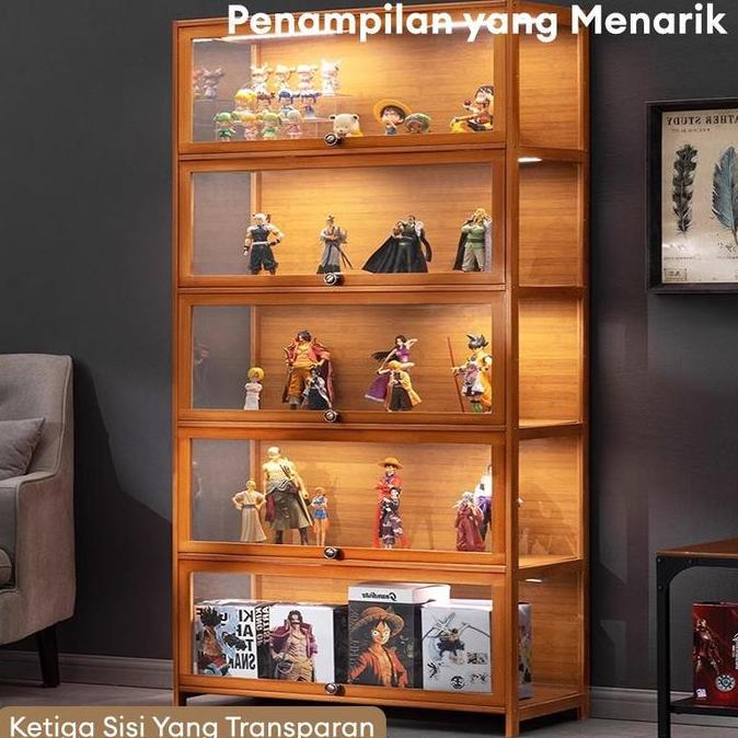 [DH]Lemari pajangan kaca lemari hias lemari pajangan akrilik model pameran lemari penyimpanan mainan
