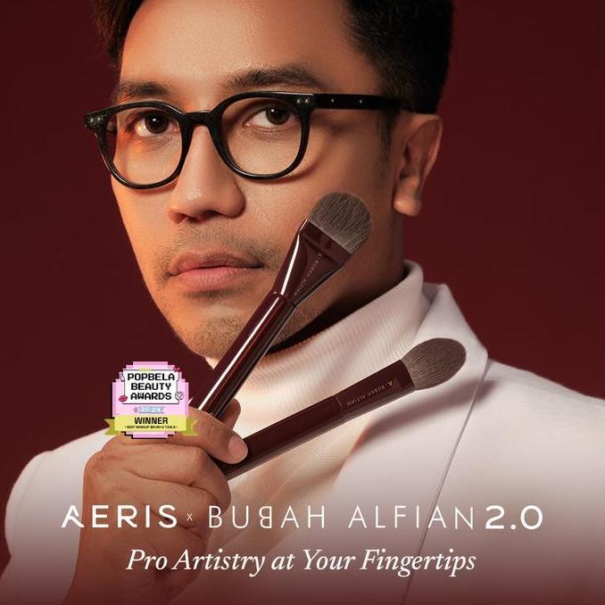 Gondangwisan88 - Aeris Beaut X Bubah Alfian 2.0 Merlot Brush Set | Make Up Brush Set Lengkap Maroon 