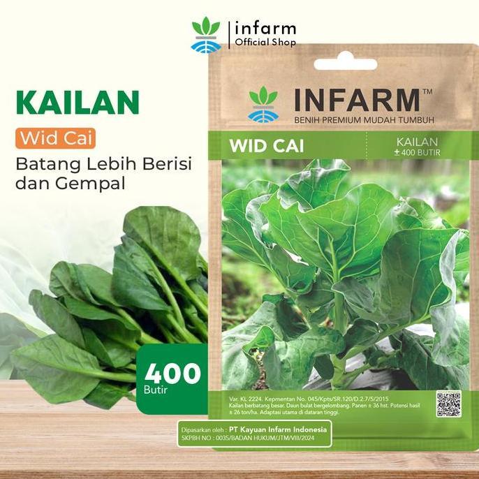 Pilihan- Infarm - Benih Unggul Sayuran Infarm Kailan Wid Cai Benih Bibit Sayuran Bibit Tanaman Kaila