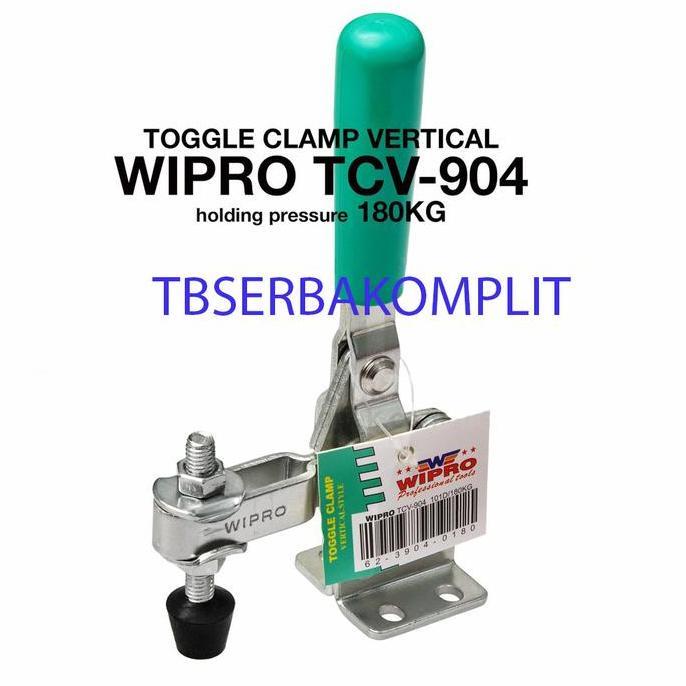 Toggle Clamp TCV 904 Wipro Vertikal Daya 180kg Klem Togle Togel 101D