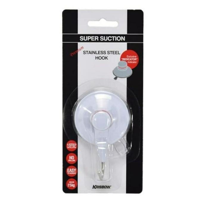 Krisbow suction hook gantungan stainless steel lampu tanning arwana