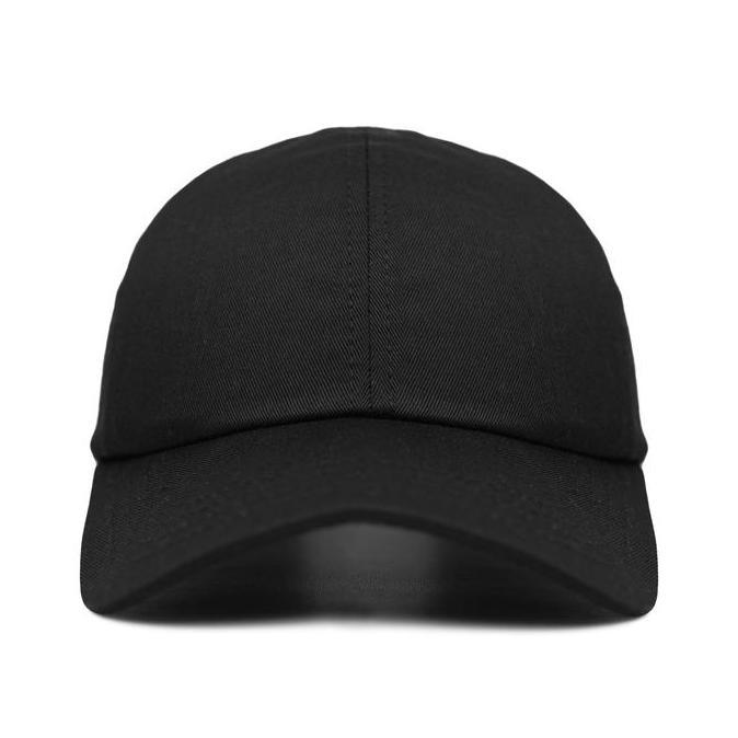 NAYSILLIA_T - BOYSCODE TOPI BASEBALL POLO CAP BASIC DISTRO PRIA WANITA POLOS HITAM FULLBLACK