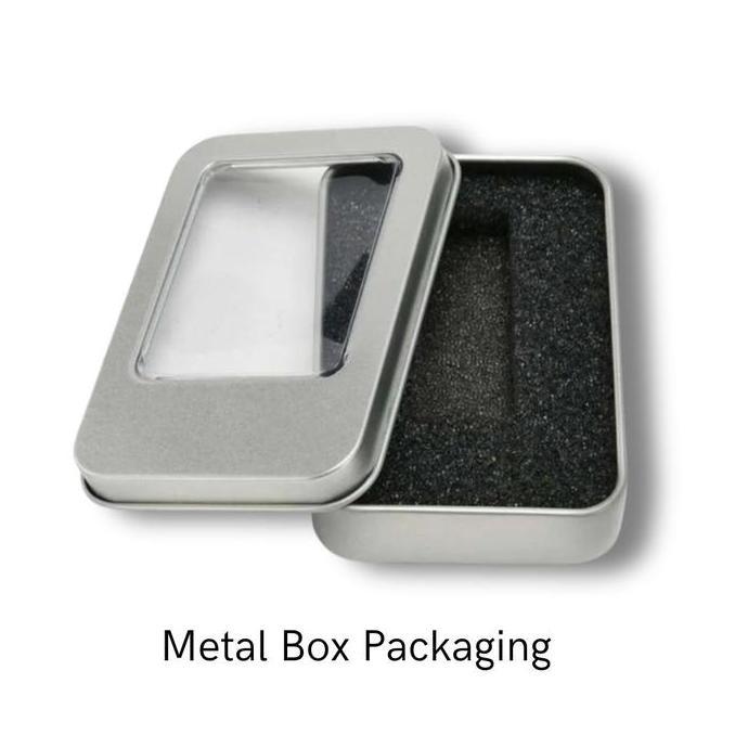 Baru- Flashdisk Packaging Box Universal / Tempat Usb Flash Disk Kotak Kaleng Penyimpanan Usb / Kotak