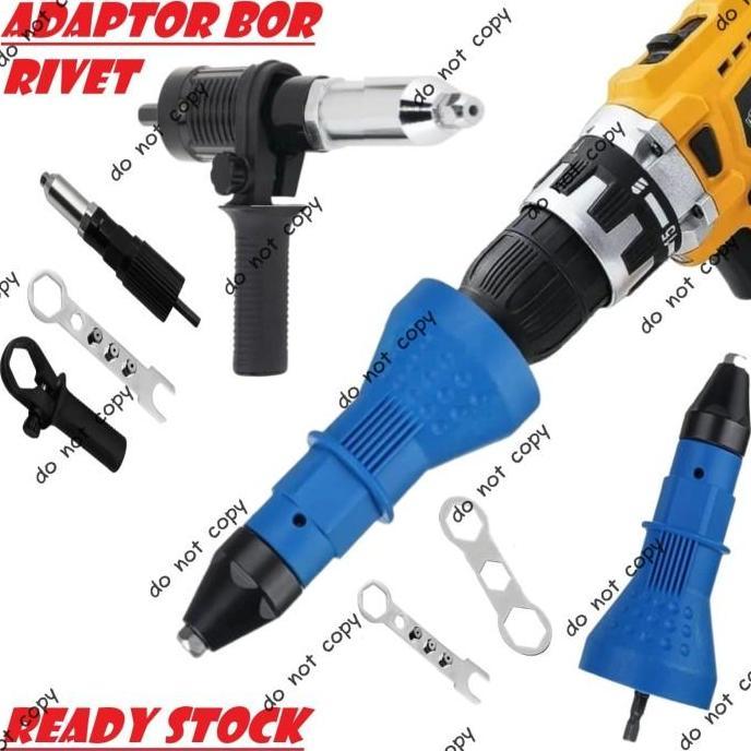 Adaptor Bor Rivet Tang Rivet Ripet Sambung Konverter Rivet Adapter Bor