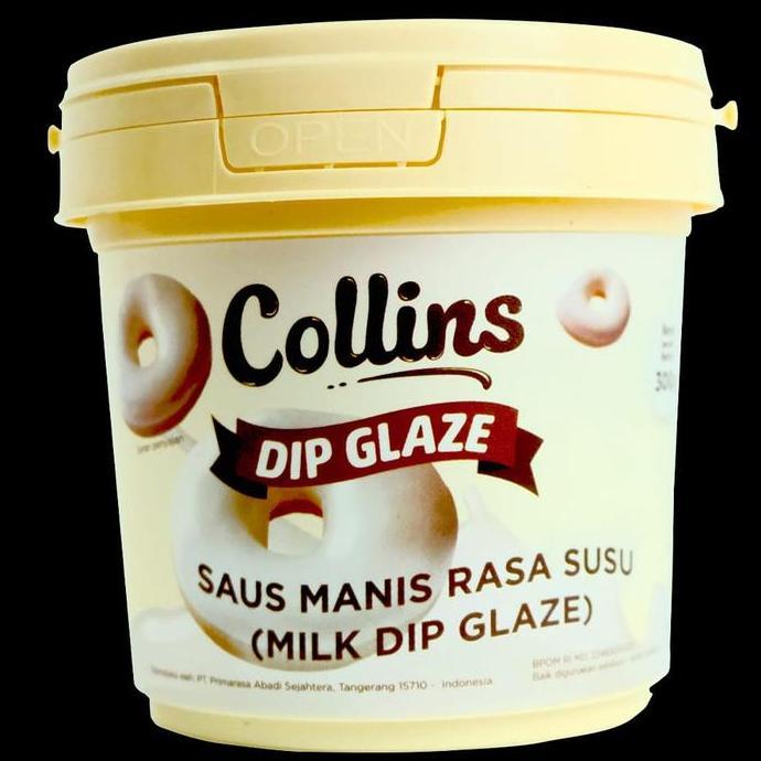 Torta- Collins Dip Glaze Mini 300Gr Coklat Cair Topping Donat Piscok Halal