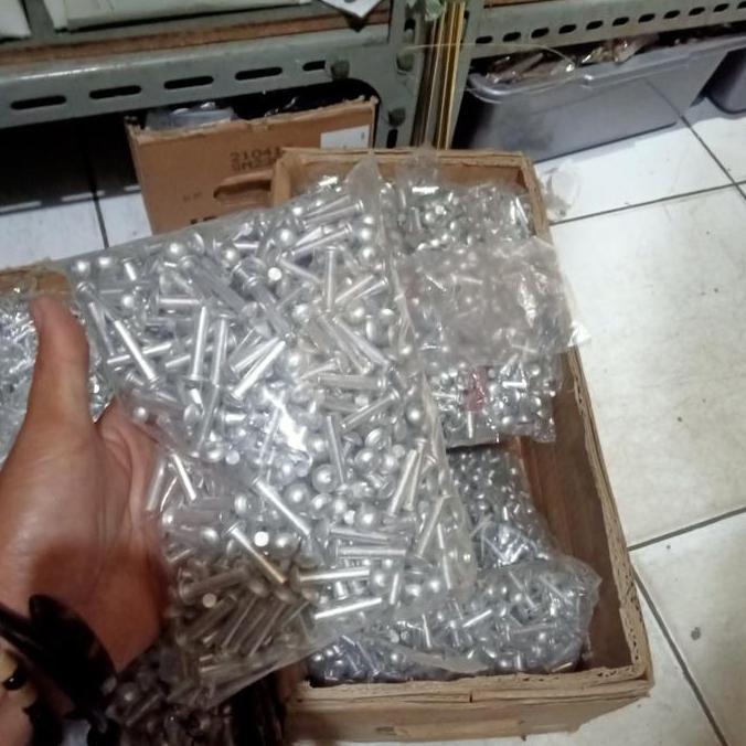 Paku Keling Alumunium M6 x 25mm-Paku Keling Alumunium 6mm panjang 25mm (1000pcs)