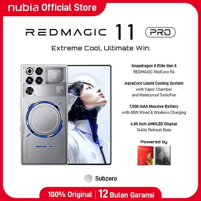 7kadachici - [new product] handphone gaming redmagic 11 pro 5g snapdragon 8 elite gen 5 ram 16gb + r
