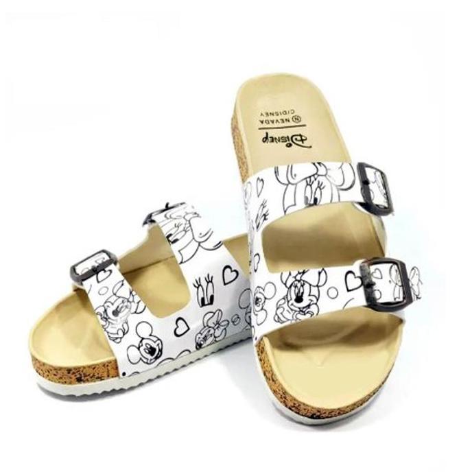 Shoes- Sandal Vera Nevada Nita Selop Disney Motif Micky Mouse Putih / Sandal / Sandal Terbaru / Sand