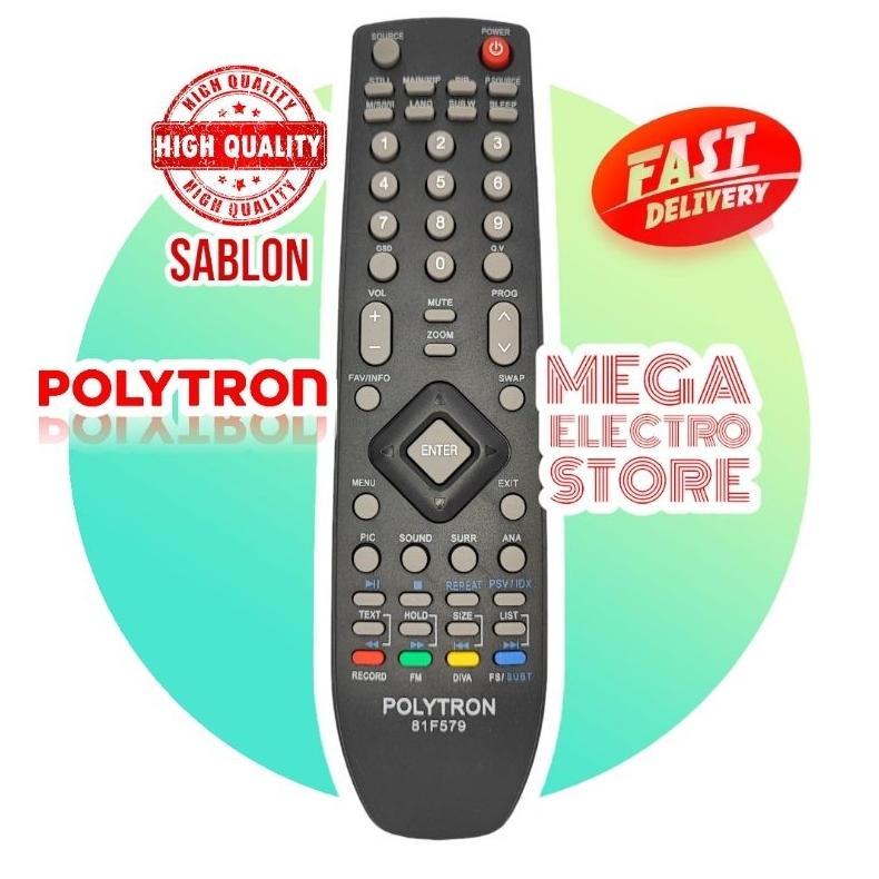 Remot TV Polytron LED Original Sablon Asli