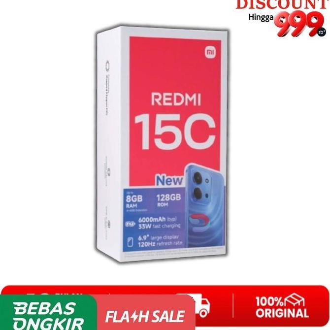 7kadachici - [ live ] xiaomi redmi 15c ram 4gb / 6gb rom 64gb / 128gb | hp android xiaomi | baterai 