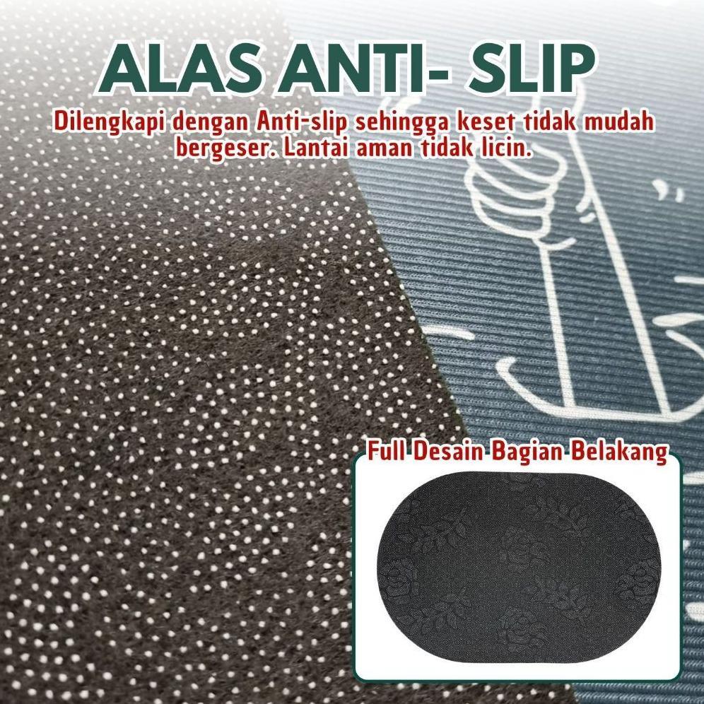 Favorit Keset Diatomite Bundar Keset Kaki Anti Slip Nyerap Air Anti Bakteri Keset Batu Kamar /D3A5