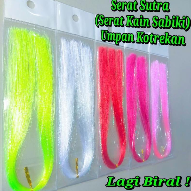 1Ikat Serat Sutra | Benang Sutra | Umpan |Umpan Sabiki |Umpan Kotrekan |Benang Assist Hook