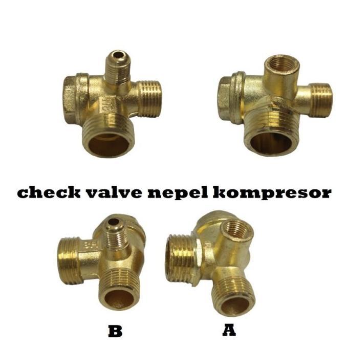 Sparepart Check Valve Nepel Kompresor Angin Lakoni / Kompresor Izumi