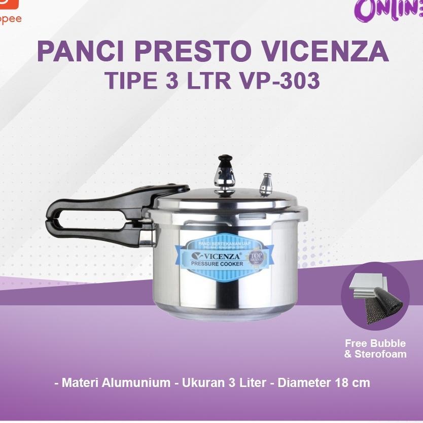 Panci Presto Vicenza 3Ltr Vp-303 Panci Presto 3 Liter Panci Presto Mini