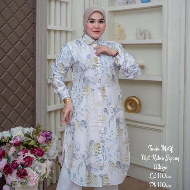 NEW PROMO tunik katun jepang motif / tunik katun jepang jumbo