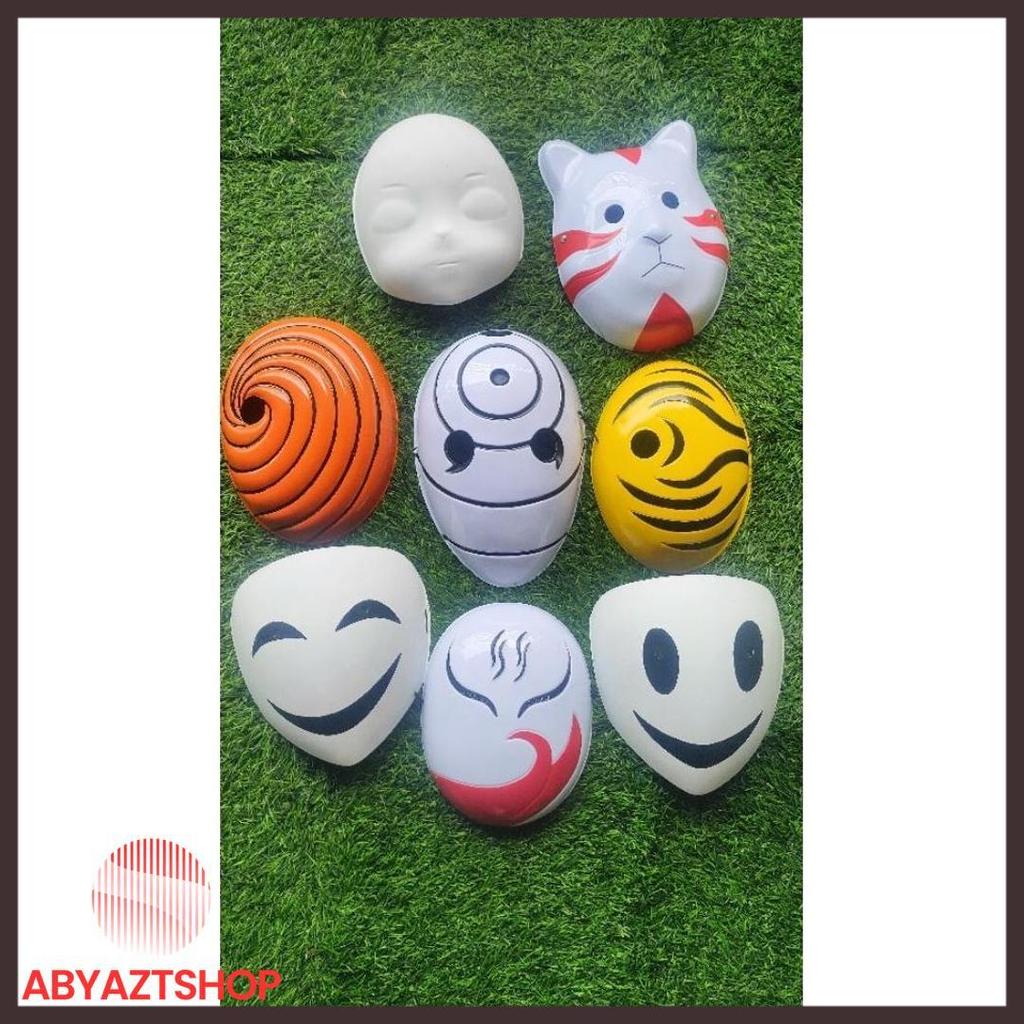 Promo Topeng Uciha Obito - Topeng Obito Uchiha Oranye - Topeng Tobi Kuning - Topeng Ninja Naruto Obi