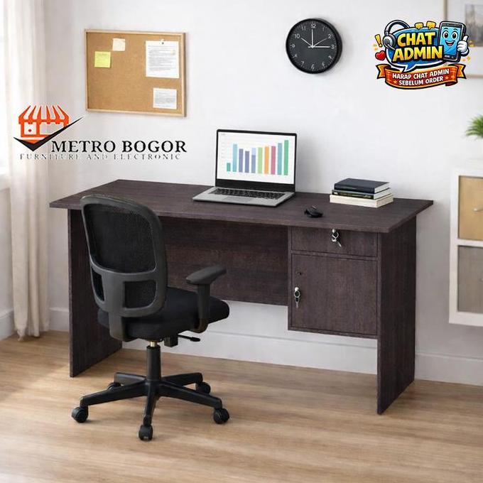 HOT DEAL - meja kerja / Kantor / belajar / kasir GSTAR 60 X 120 cm - Mt Brown
