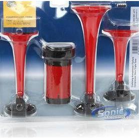 Klakson Telolet Hella 3 Corong 12v (Terompet) 100% Orinal + Relay