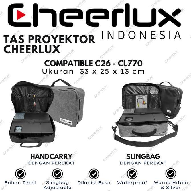 TERBARU - Tas Proyektor Cheerlux CL770 Waterproof | Cheerlux Indonesia Tas Projector CL770