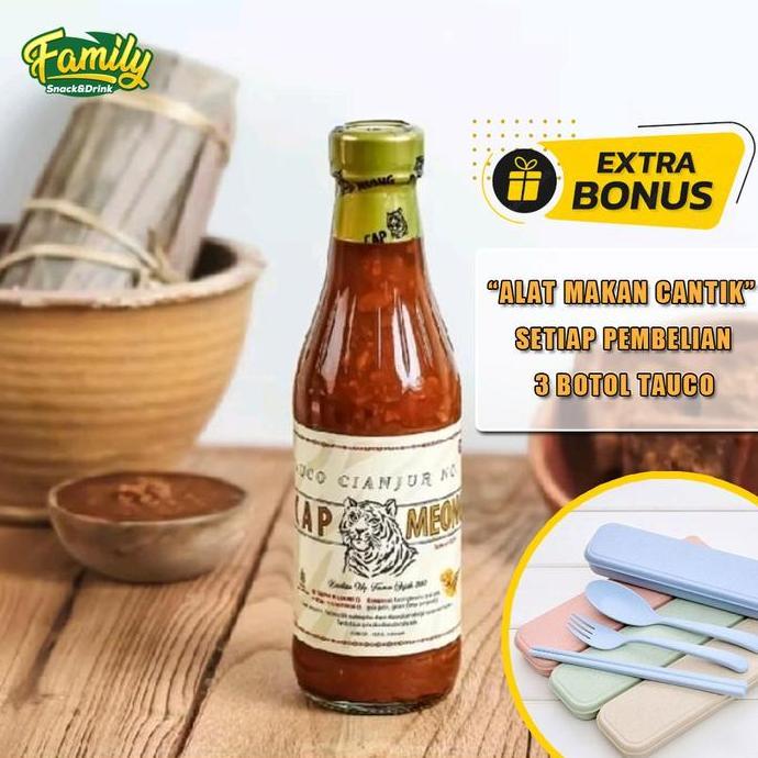 Pilihan- Bumbu Masak Tauco Cianjur Cap Meong 200Ml Masakan Asli Cianjur