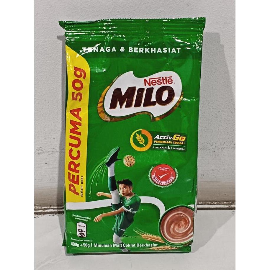 Youmilk- Milo Activ-Go Bubuk Malt Coklat Malaysia 1Kg - 900Gr - 400Gr