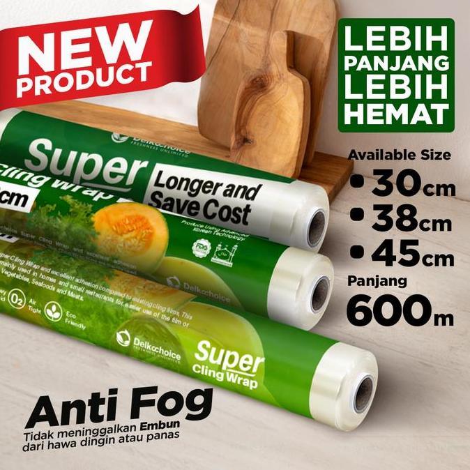 df_store3- SUPER CLING WRAP / PLASTIK WRAPPING MAKANAN / DELKO CLING 600M Diskon
