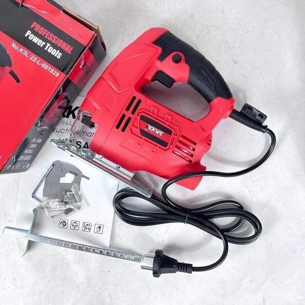 Dekwe DK6055X Jigsaw Elektrik Mesin Gergaji Potong Kayu Besi Serbaguna