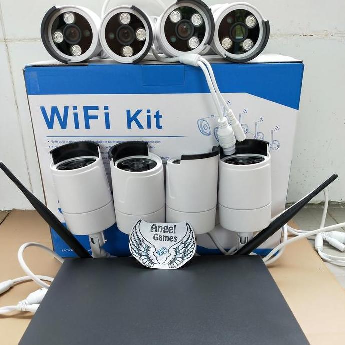 Paket CCTV Wireless Ip Camera 8ch Nvr Wifi Kit 8ch
